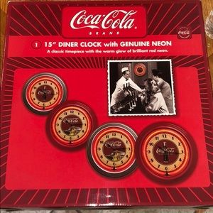 15” diner clock from coca-cola